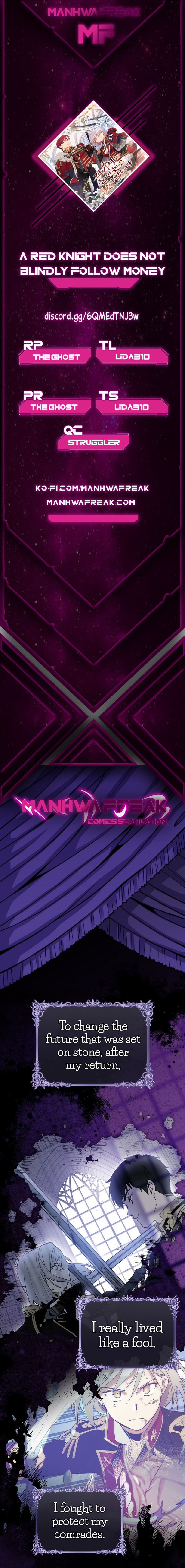 A Red Knight Does Not Blindly Follow Money Chapter 58 - Page 1