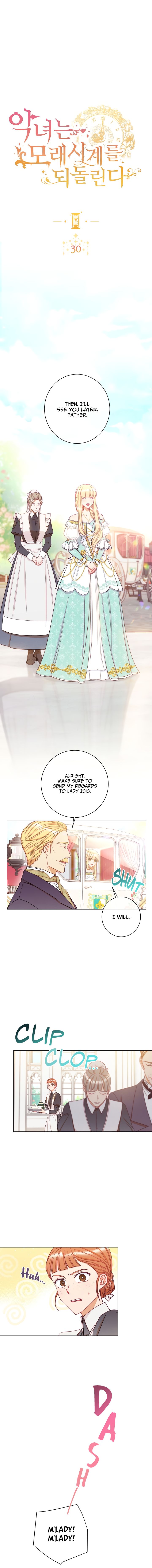 The Villainess Reverses the Hourglass Chapter 30 - Page 1