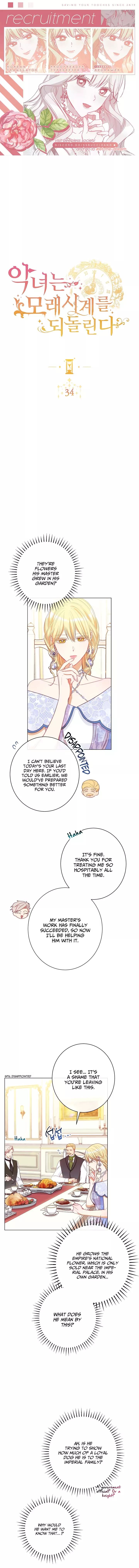 The Villainess Reverses the Hourglass Chapter 34 - Page 1