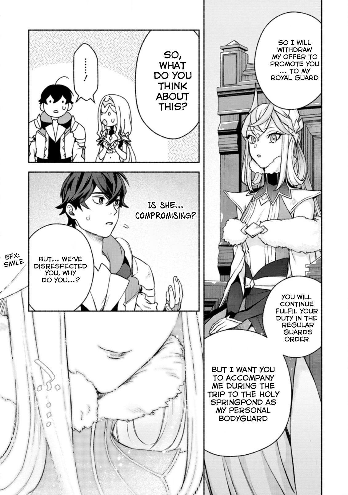 Sono Monban, Saikyou Nitsuki: Tsuihou Sareta Bougyo Ryoku 9999 no Senshi, Outo no Monban Toshite Musou Suru Chapter 14.3 - Page 4