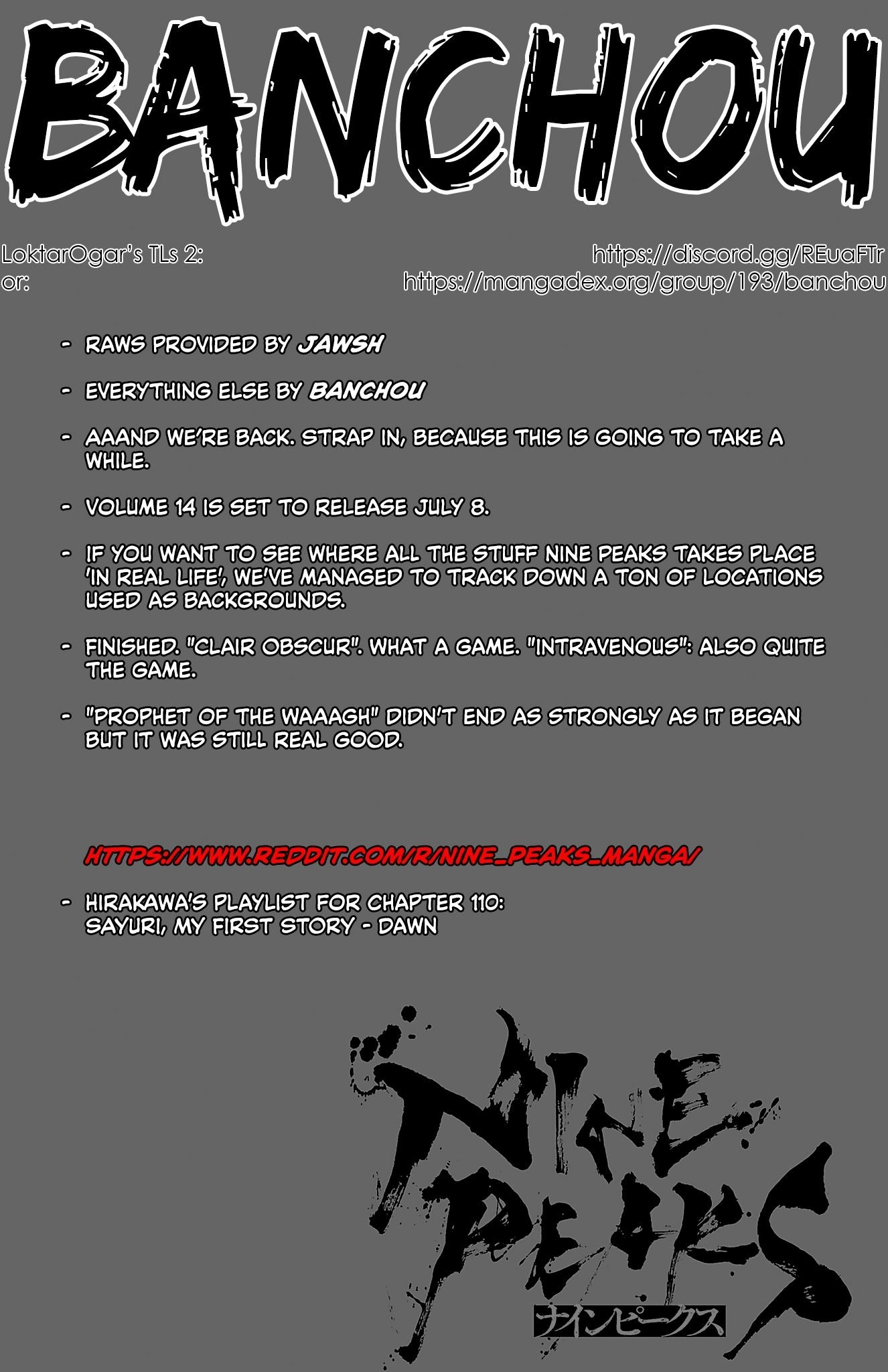 Nine Peaks Chapter 110 - Page 1