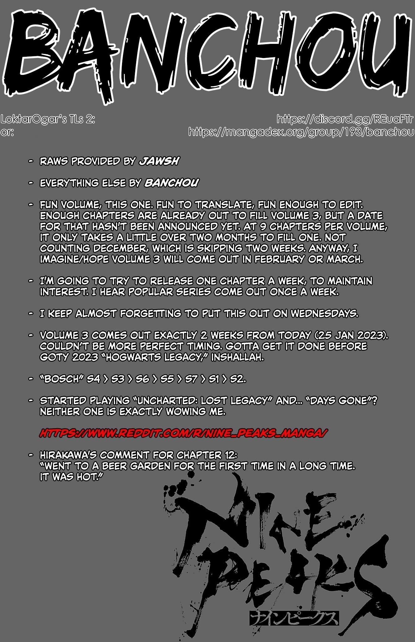 Nine Peaks Chapter 12 - Page 1