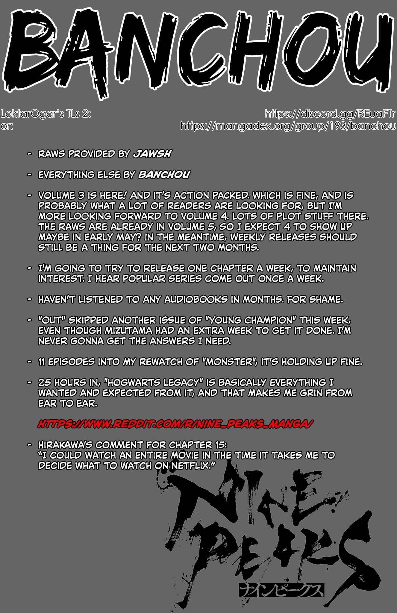 Nine Peaks Chapter 15 - Page 1