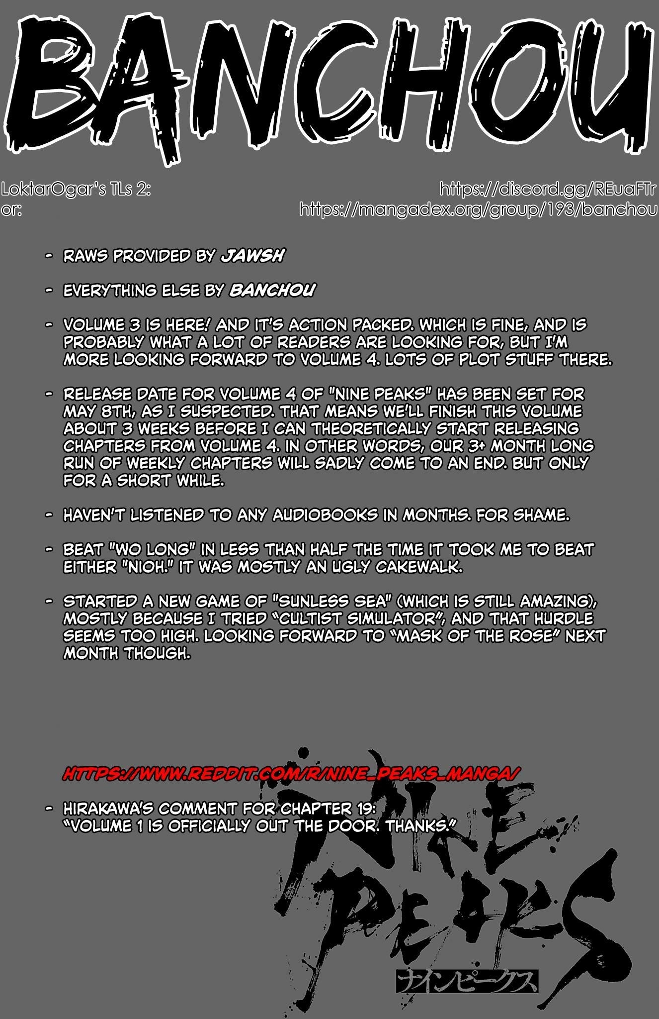 Nine Peaks Chapter 19 - Page 1